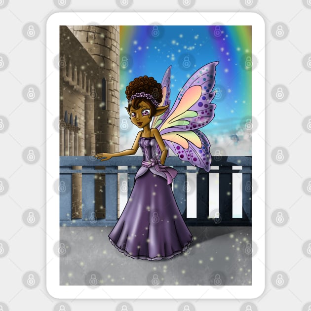 African American Fairy Sticker by treasured-gift